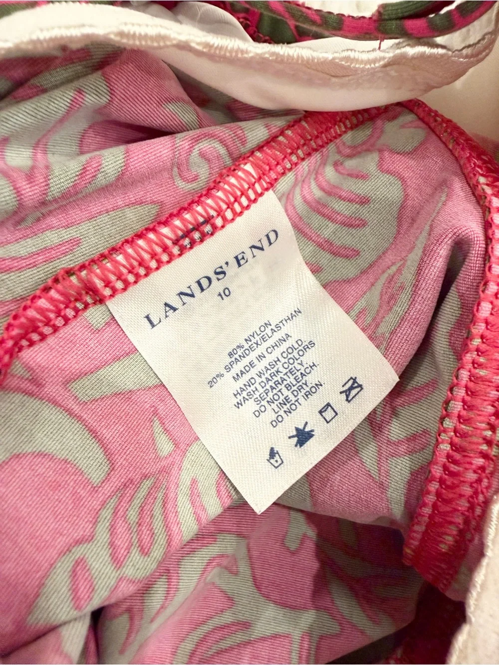 Lands End Tankini Top Floral 10